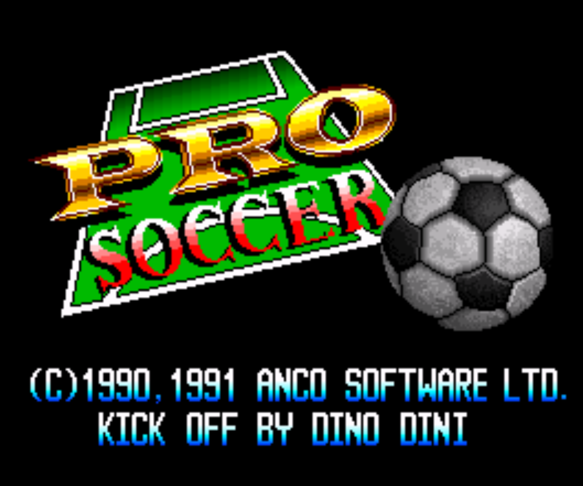 Pro Soccer Title screen